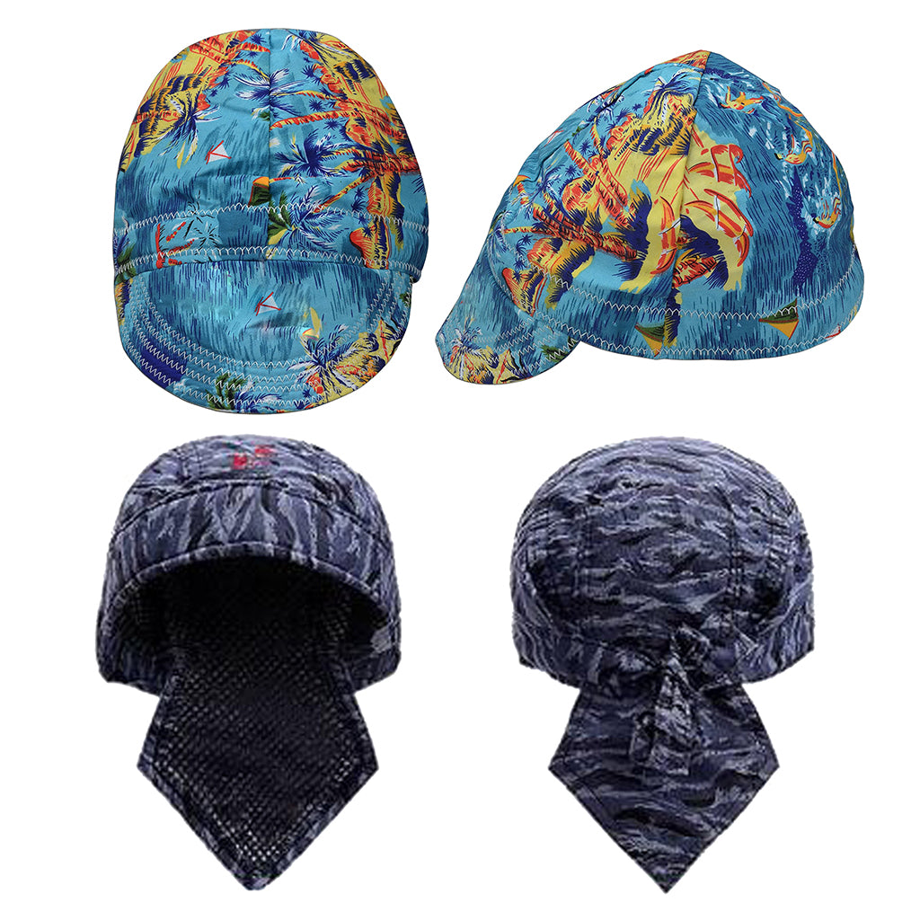 4x Welding Welder Protective Hat Cap Scarf Flame Retardant Cotton Helmet Set