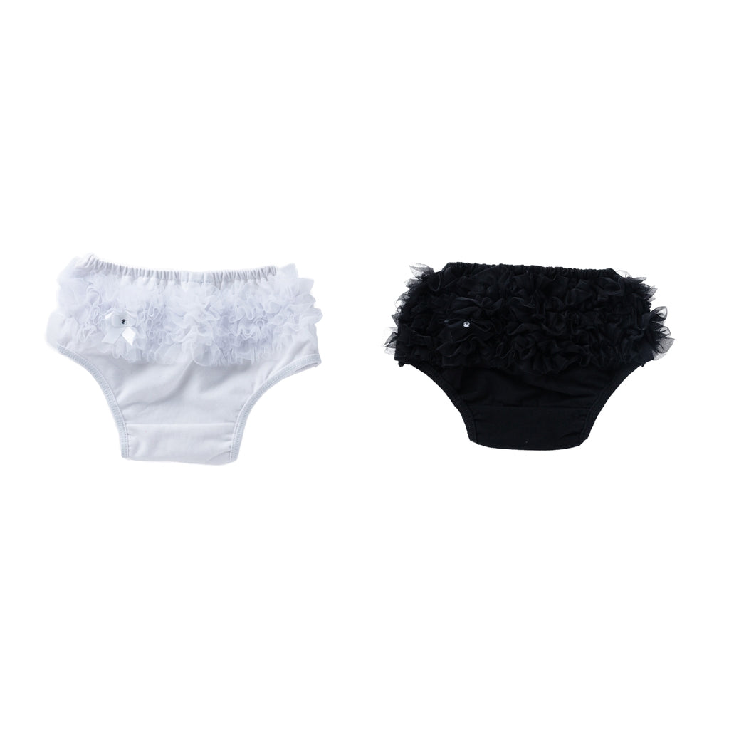 2Pcs Baby Girls Shorts Pants Diaper Cover Bloomers 12-24Months