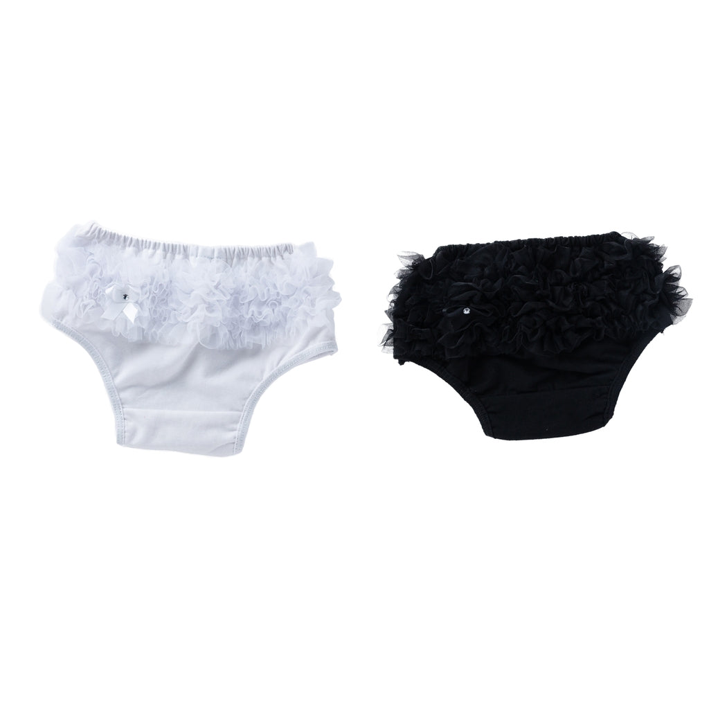 2Pcs Baby Girls Shorts Pants Diaper Cover Bloomers 12-24Months