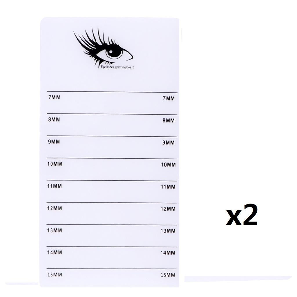 2x Acrylic False Lash Glue Pallet Eyelash Extension Stand Holder Board Plate