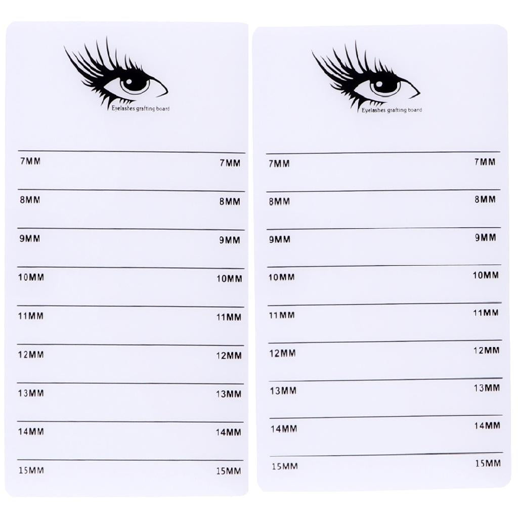 2x Acrylic False Lash Glue Pallet Eyelash Extension Stand Holder Board Plate