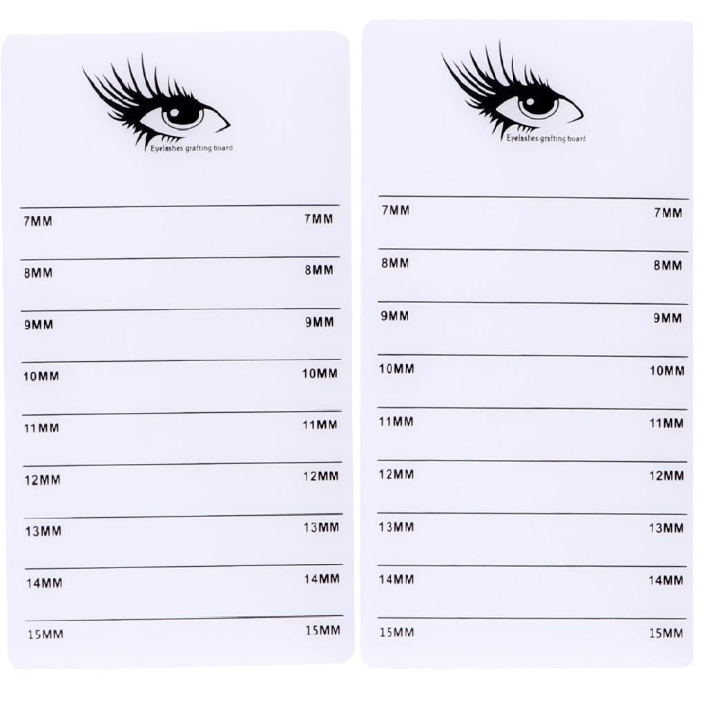 2x Acrylic False Lash Glue Pallet Eyelash Extension Stand Holder Board Plate