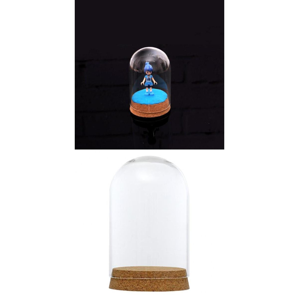8x12&6.5x10cm Glass Cover Landscape Terrarium Container Lid Vase Bottle