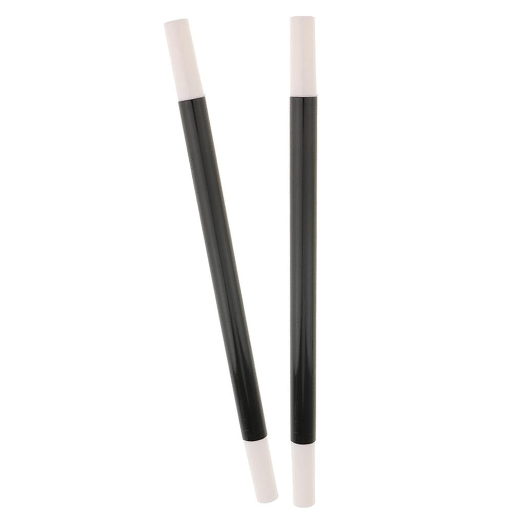 2 Pieces Black Plastic Magic Wands Toy Props Wizard Magician Fancy Dress