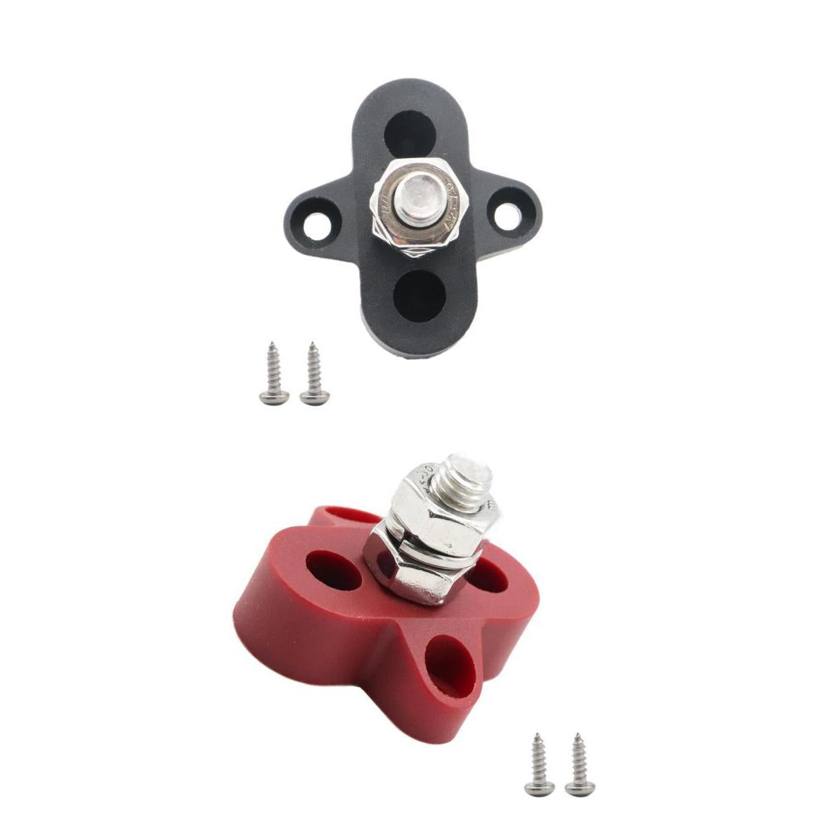 2 Pieces Boat Truck 48VDC Single Terminal Studs M8 Power Distribution Block