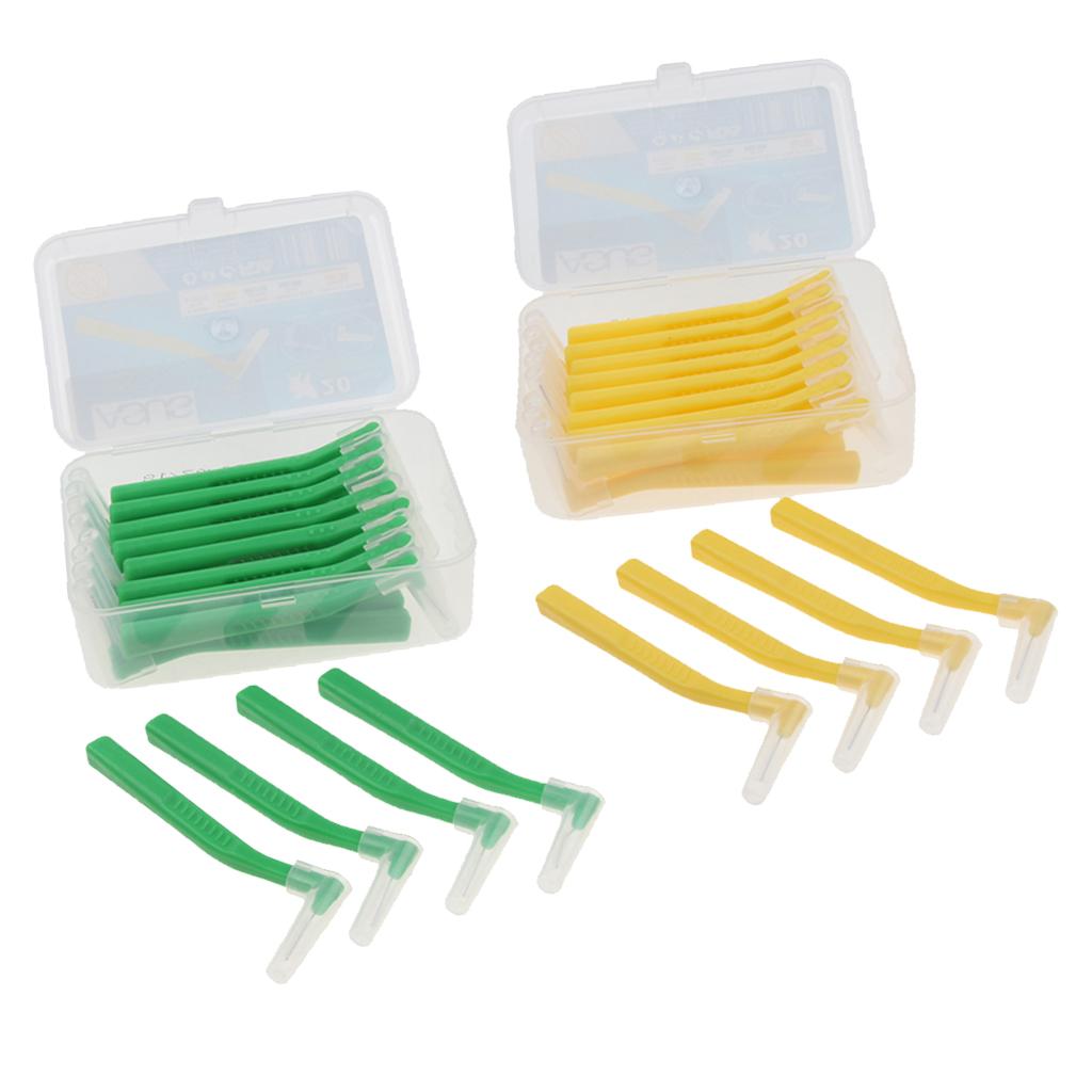 40 Pieces Interdental Brush Toothpick Floss Teeth Cleaner Oral Care