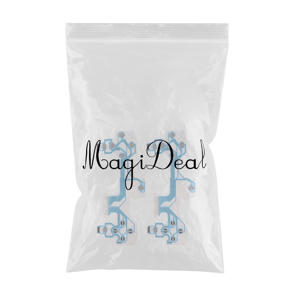 2 Pieces Conductive Film Keypad Flat Flex Ribbon Cable For PS4 Controller