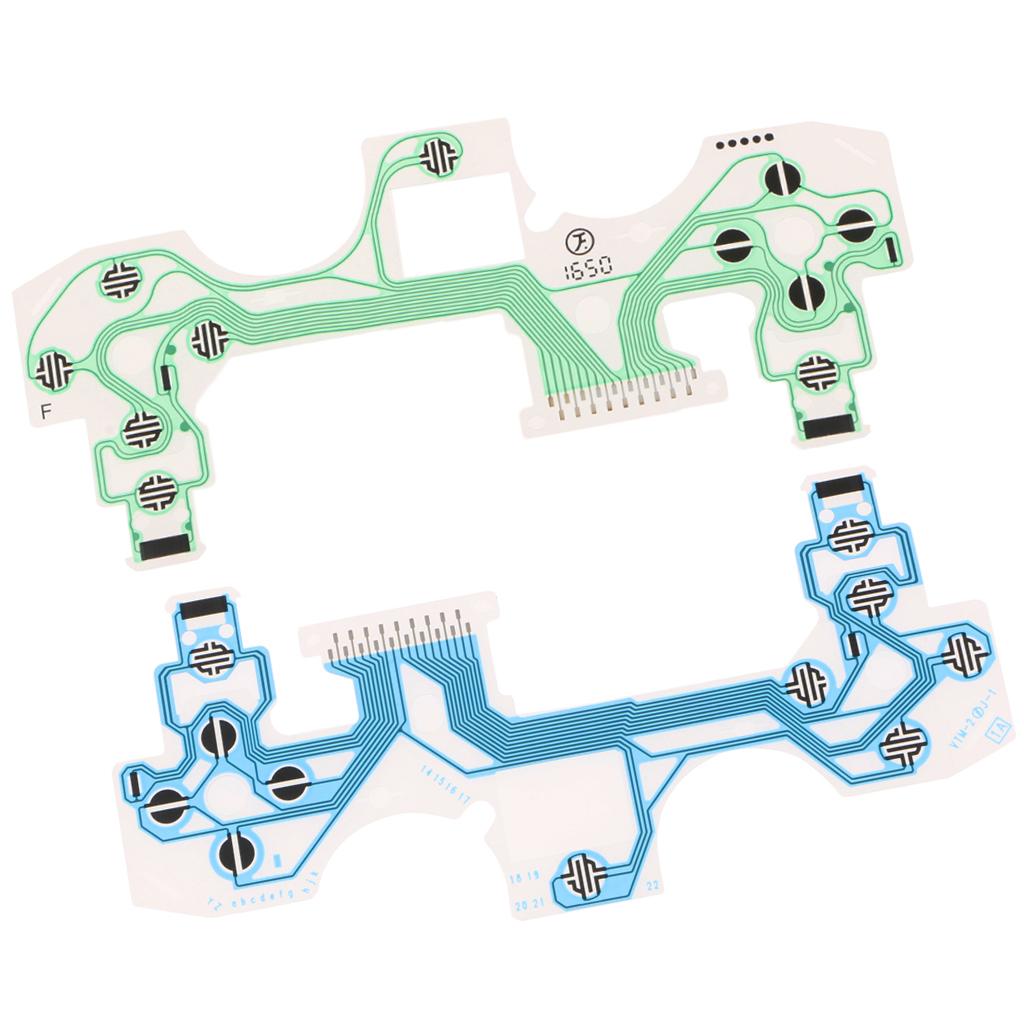 2Pack Conductive Film Keypad Flat Flex Ribbon Cable For Sony PS4 Controllers