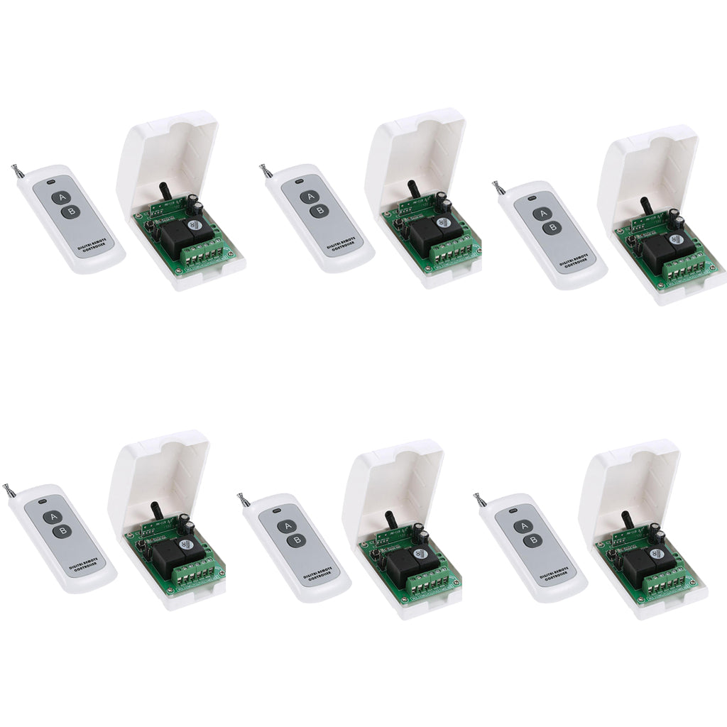 6 Pieces DC12V 2-way Switch with 1000m Remote Control Lighting Controller