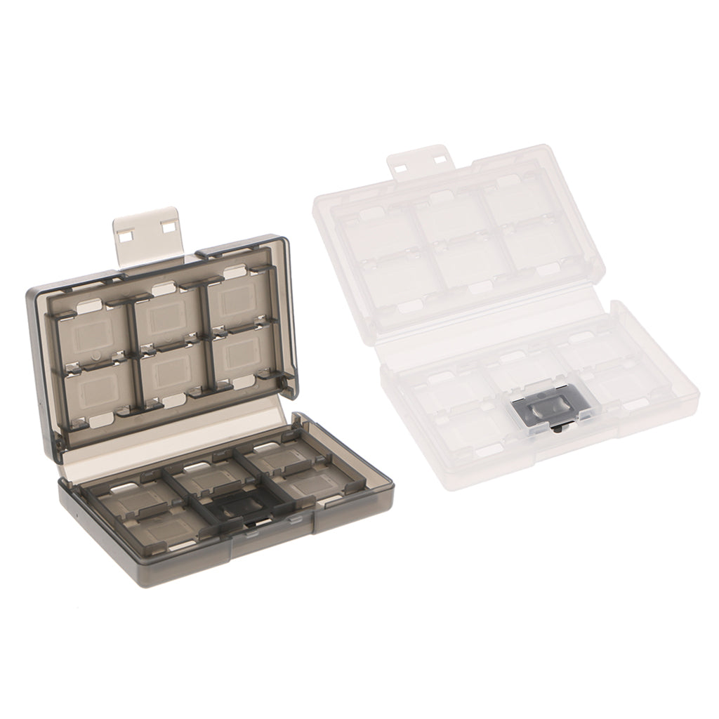 2Pcs 24 Slot Game Card Cartridge Detachable Case Holder For Nintendo Switch