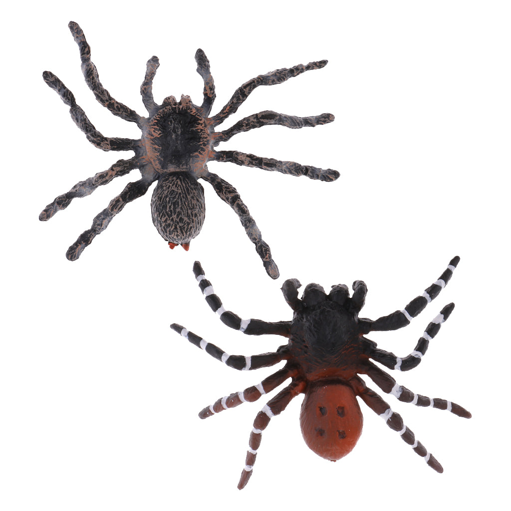 2x Realistic Animal Model Figure Figurine Toy Home Decor Brazilian Spider