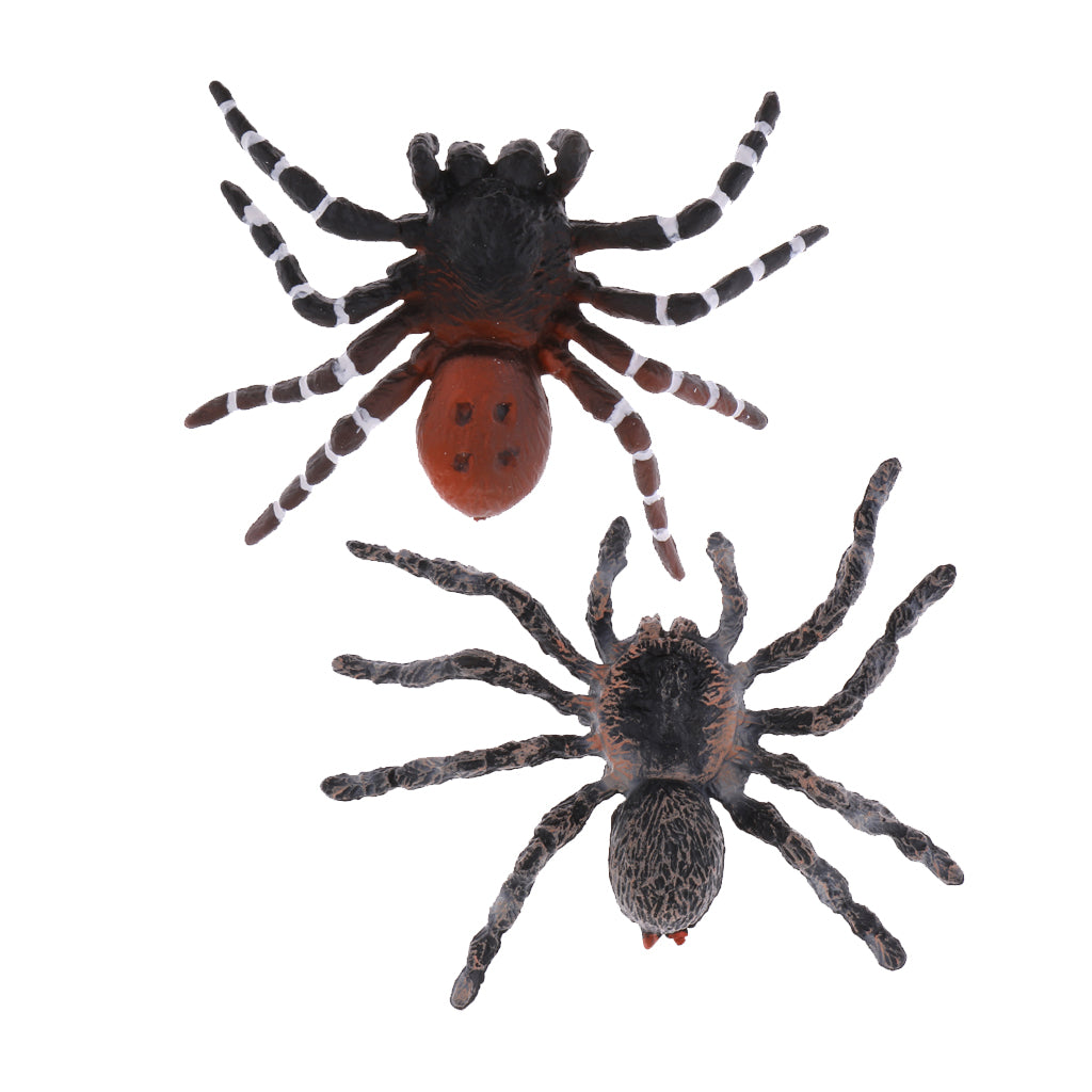 2x Realistic Animal Model Figure Figurine Toy Home Decor Brazilian Spider