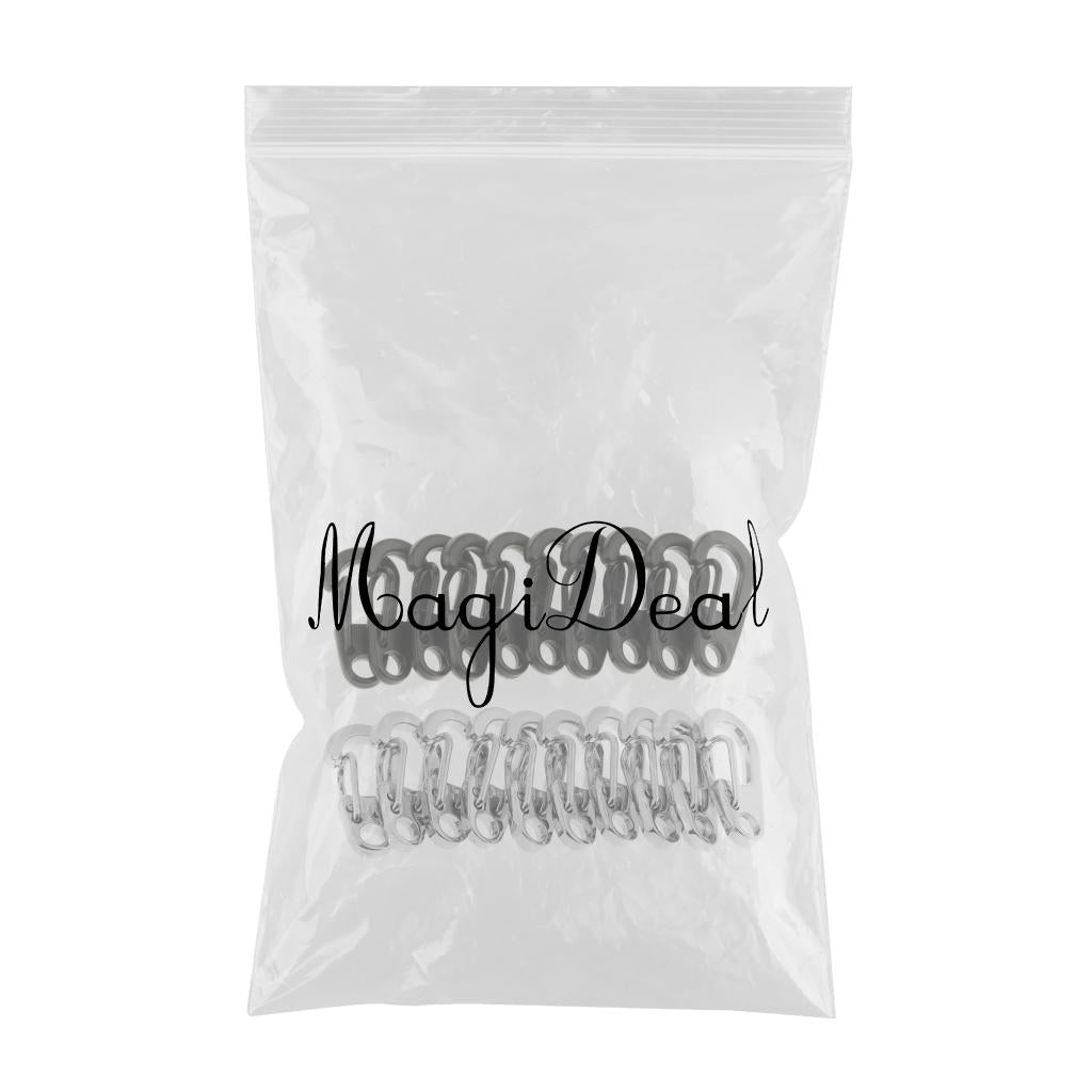 20Pcs Mini Alloy Key Buckle Snap Spring Clip Hook Carabiner Keychain 25mm