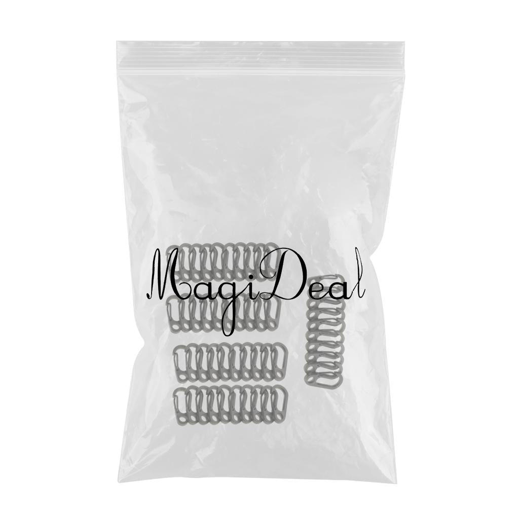 50Pcs Outdoor Mini Alloy Key Buckle Snap Spring Clip Hook Carabiner Keychain