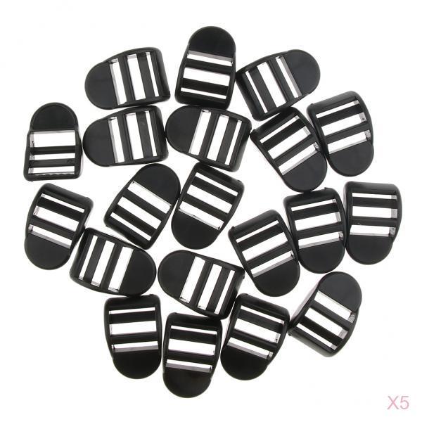 100Pcs Camping Waist Straps Buckles Clips Webbing Buckles Outdoor Tool 20MM