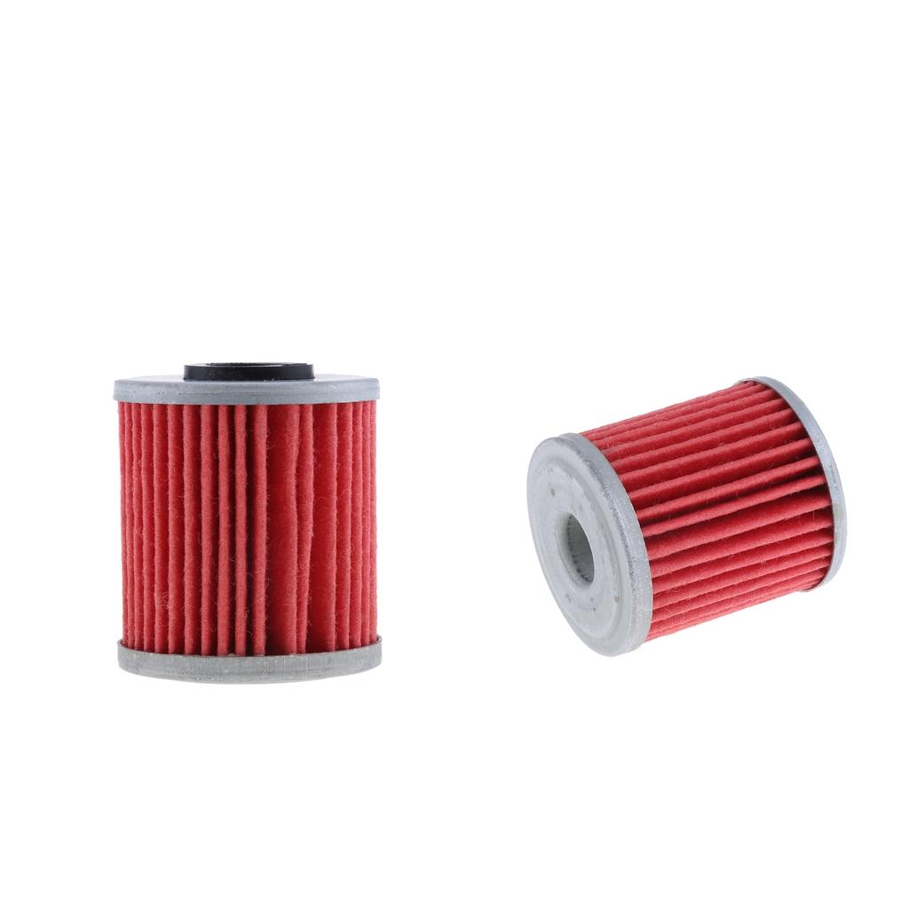 2pcs Oil Filters for for Suzuki RMZ250 RMZ450 RMX450Z KX250F EVO 250 300 4T