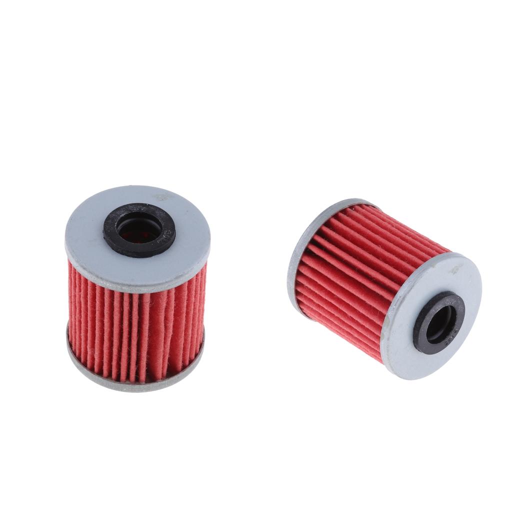 2pcs Oil Filters for for Suzuki RMZ250 RMZ450 RMX450Z KX250F EVO 250 300 4T
