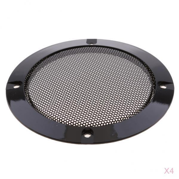 4Piece 4inch Speaker Grills Cover Case with Screws