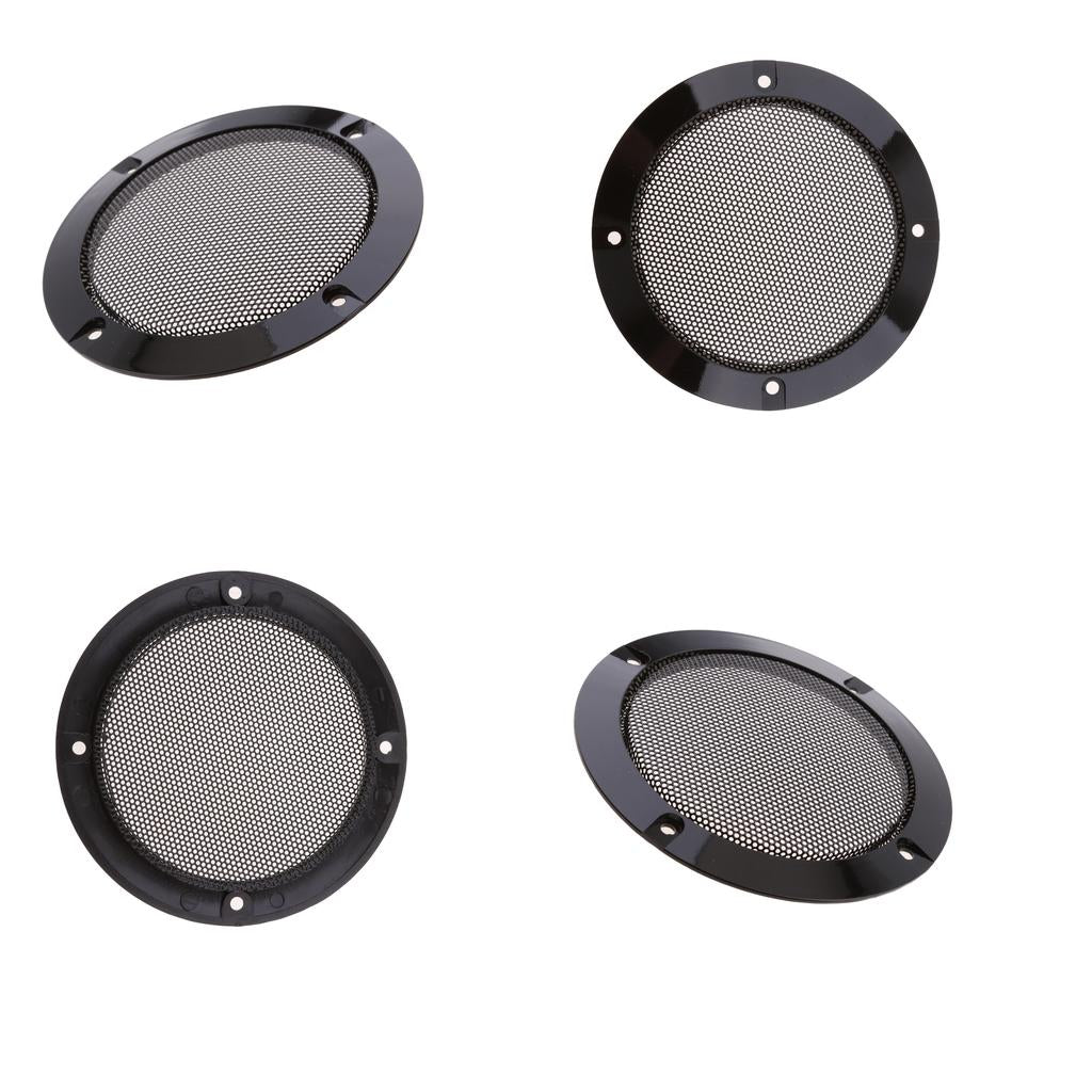 4Piece 4inch Speaker Grills Cover Case with Screws