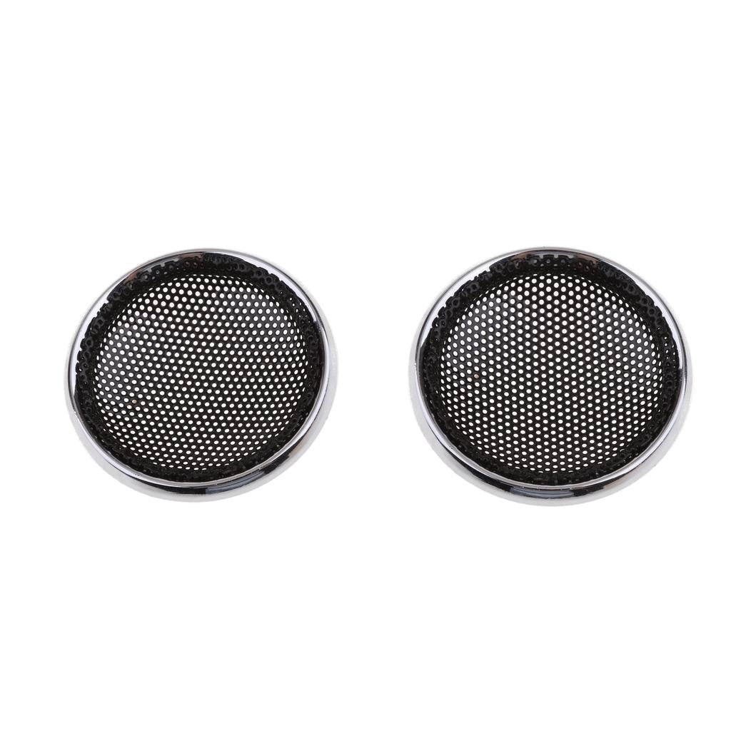 2Piece 1 inch Black Treble Speaker Protective Shell Grille for Loudspeaker