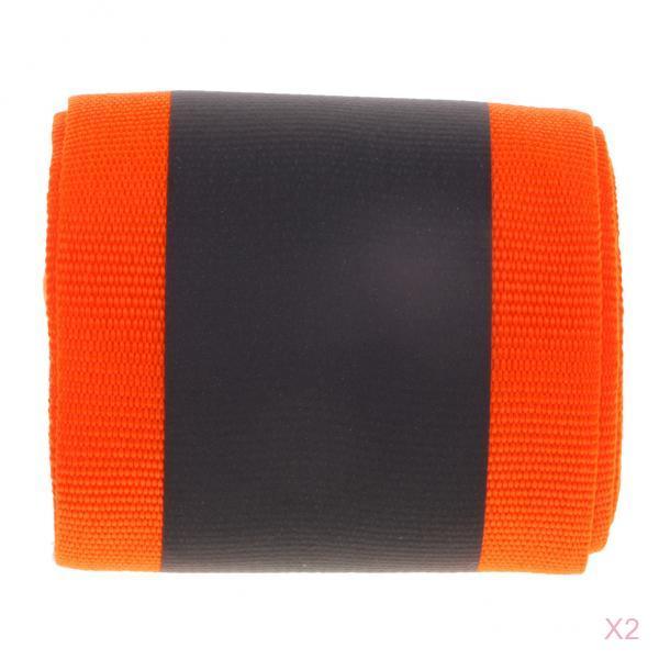 2 Roll Orange Polyester Reflective Webbing Ribbon for Shirts Bag Dog's Coat