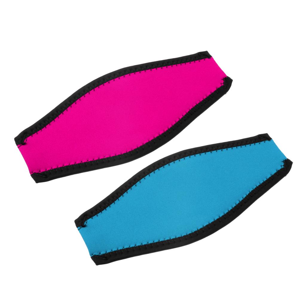 2 Pieces Universal Scuba Diving Snorkeling Mask Neoprene Cover Padded Strap