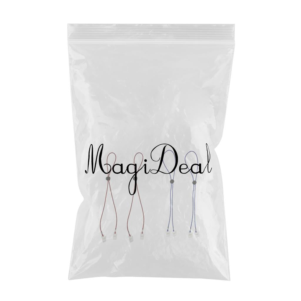 4 Pieces Flexible Bib Napkin Chains Holder Meal Paper Towel Clip for Elderly