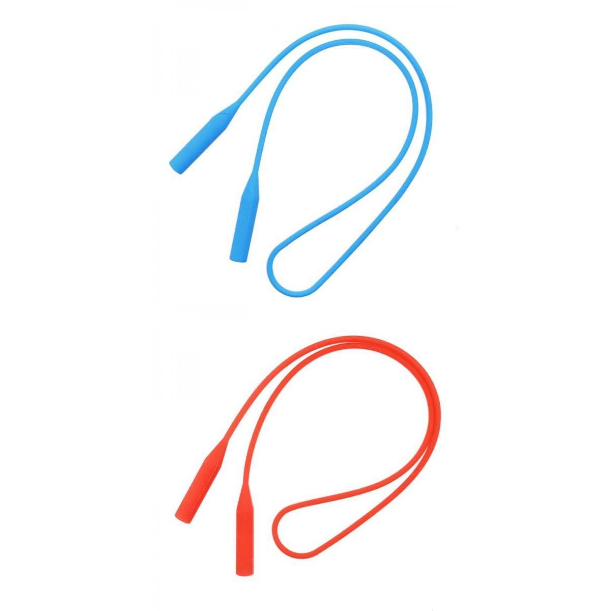 2 Pieces Silicone Eyeglasses Holder Glasses Sunglasses Sport Band Neck Cord