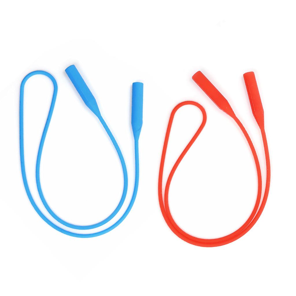 2 Pieces Silicone Eyeglasses Holder Glasses Sunglasses Sport Band Neck Cord
