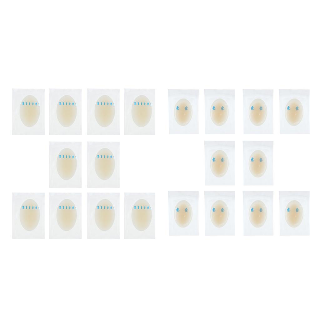 20 Pieces Waterproof Adhesive Blister Pad Bandages Gel Prevention Patch