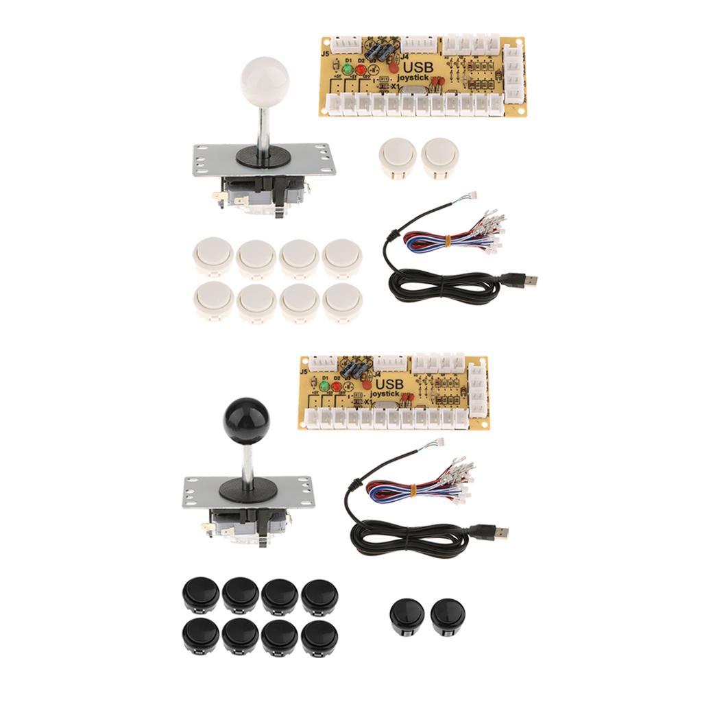 2 Sets Zero Delay USB Encoder Board PC Joystick DIY Kits for Arcade Game