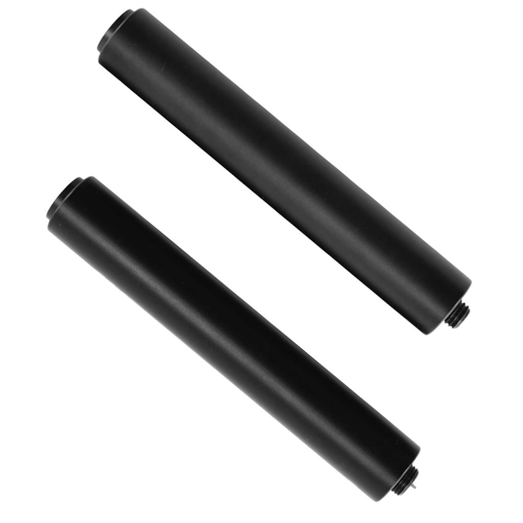 2 pcs Aluminum Cue Extension Pool Cue Extender for Billiards