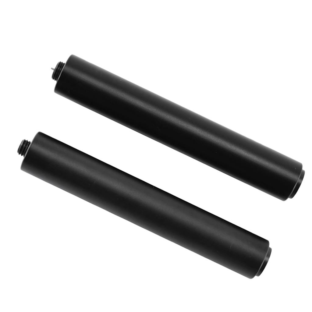 2 pcs Aluminum Cue Extension Pool Cue Extender for Billiards