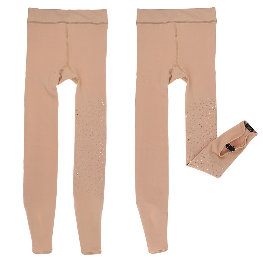 2x OverBoots Ice Figure Skating Tights Over Boots Leggings Compression Pants