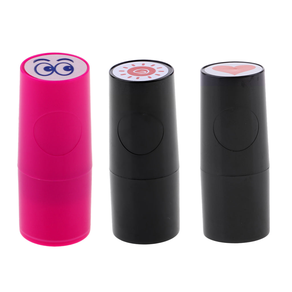 3pcs Long Lasting Golf Ball Stamp Stamper Marker Seal for Golfer Heart Eye