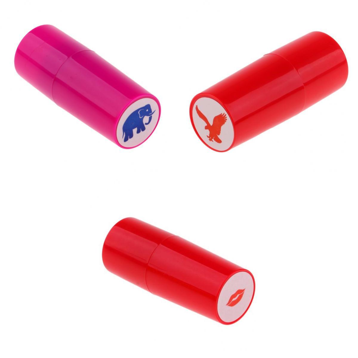 3pcs Colorfast Quick-dry Golf Ball Stamp Stamper Marker Seal Eagle Eye Image