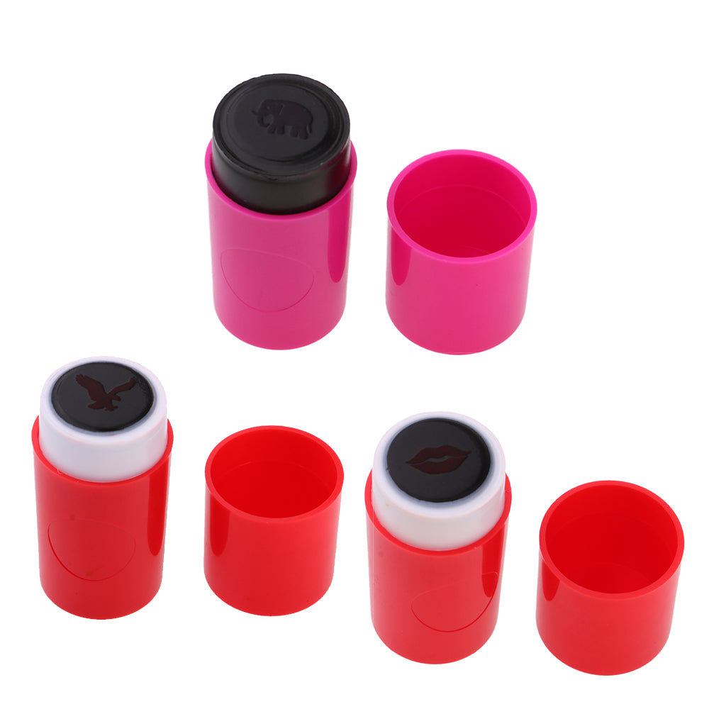 3pcs Colorfast Quick-dry Golf Ball Stamp Stamper Marker Seal Eagle Eye Image