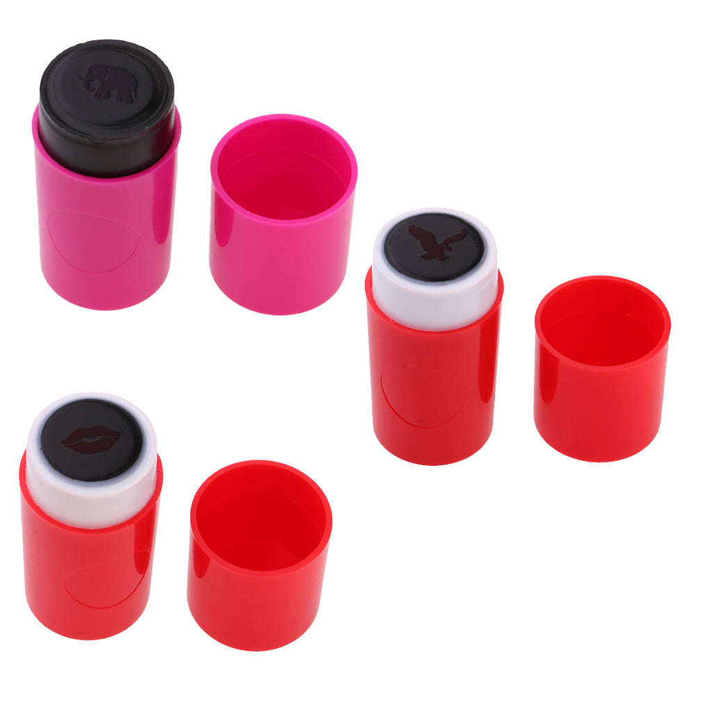3pcs Colorfast Quick-dry Golf Ball Stamp Stamper Marker Seal Eagle Eye Image