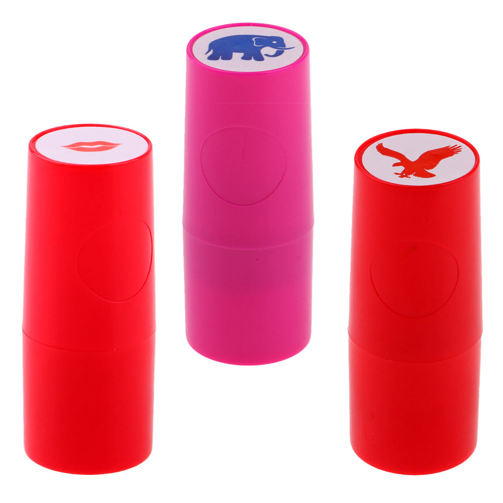 3pcs Colorfast Quick-dry Golf Ball Stamp Stamper Marker Seal Eagle Eye Image