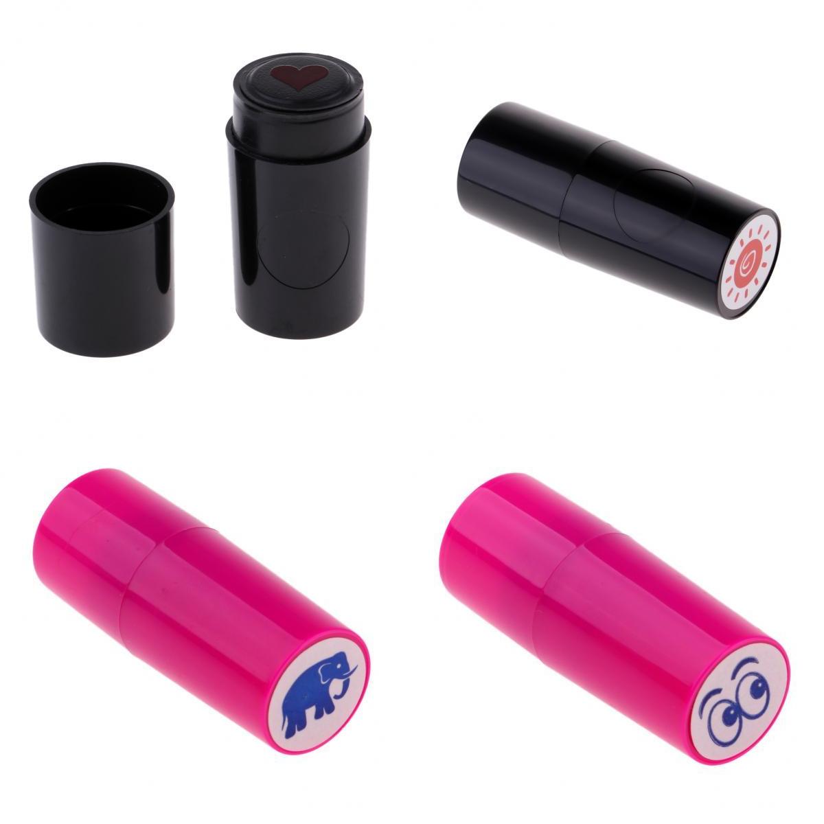 4pcs Colorfast Golf Ball Stamp Stamper Marker Impression Seal Golfer Gift