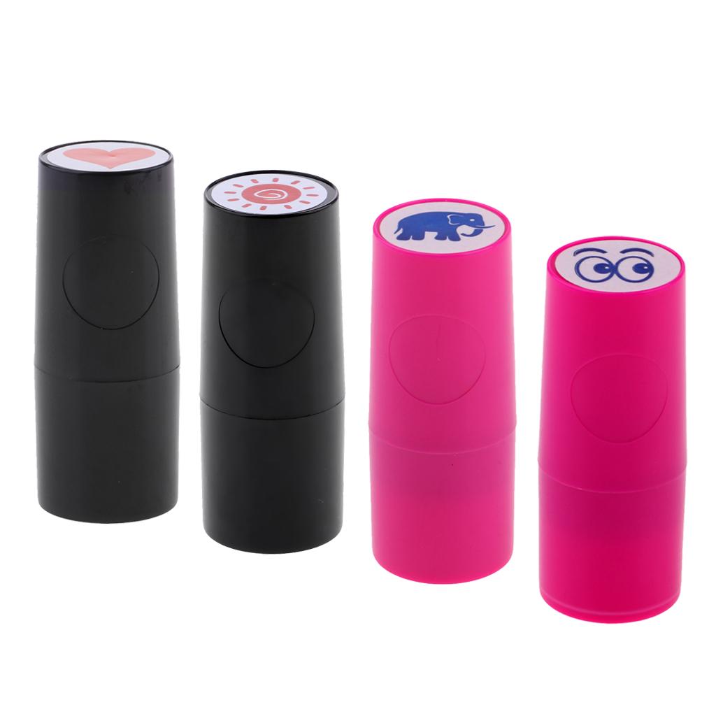 4pcs Colorfast Golf Ball Stamp Stamper Marker Impression Seal Golfer Gift