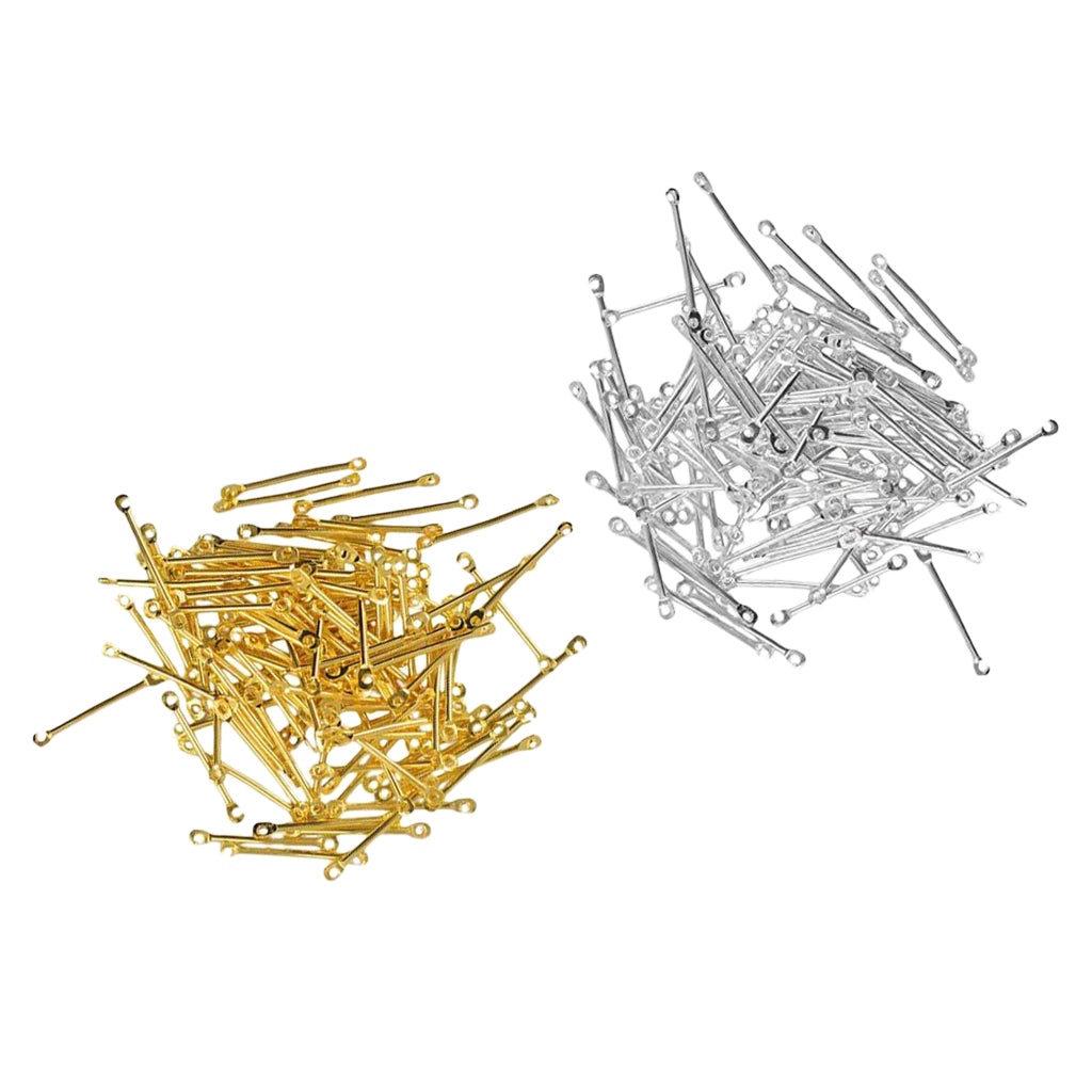 200 Pieces Wholesale Straight Bar Connectors Jewelry Findings Accessories