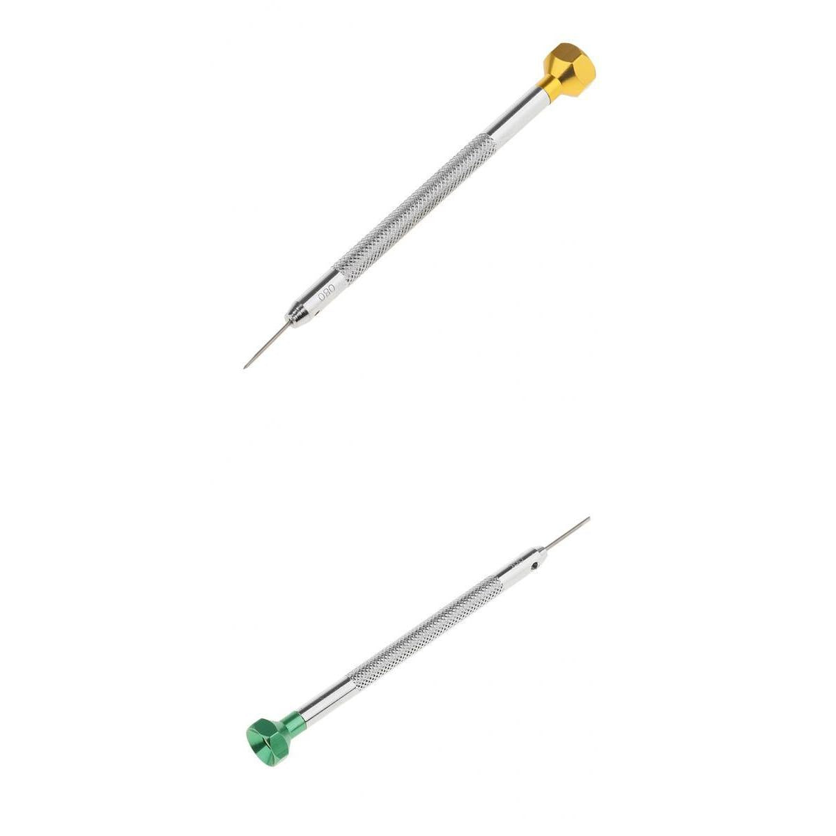 2 Pieces Stainless Steel Screwdriver Watch Jewelry Watchmaker Repair Tool