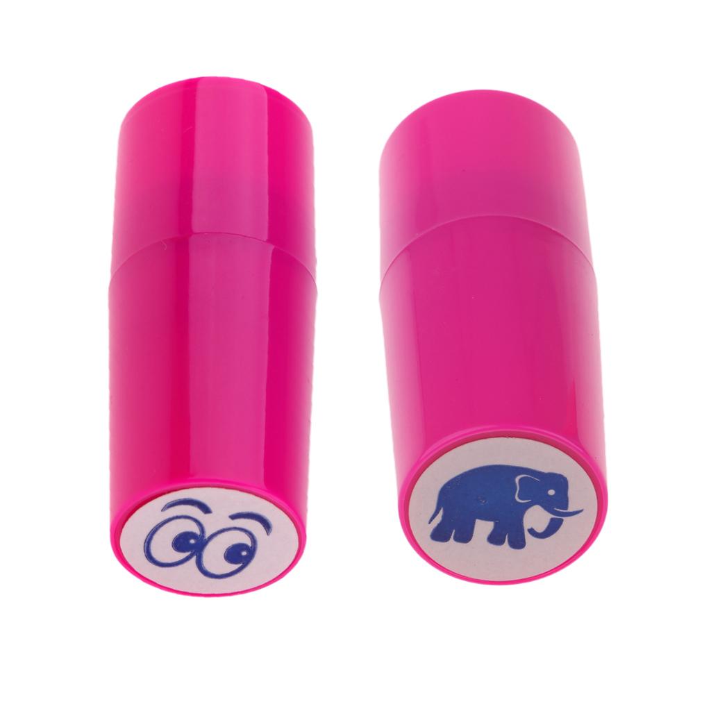2 Pieces Colorfast Golf Ball Stamper Marker Impression Seal Eyes+Elephant