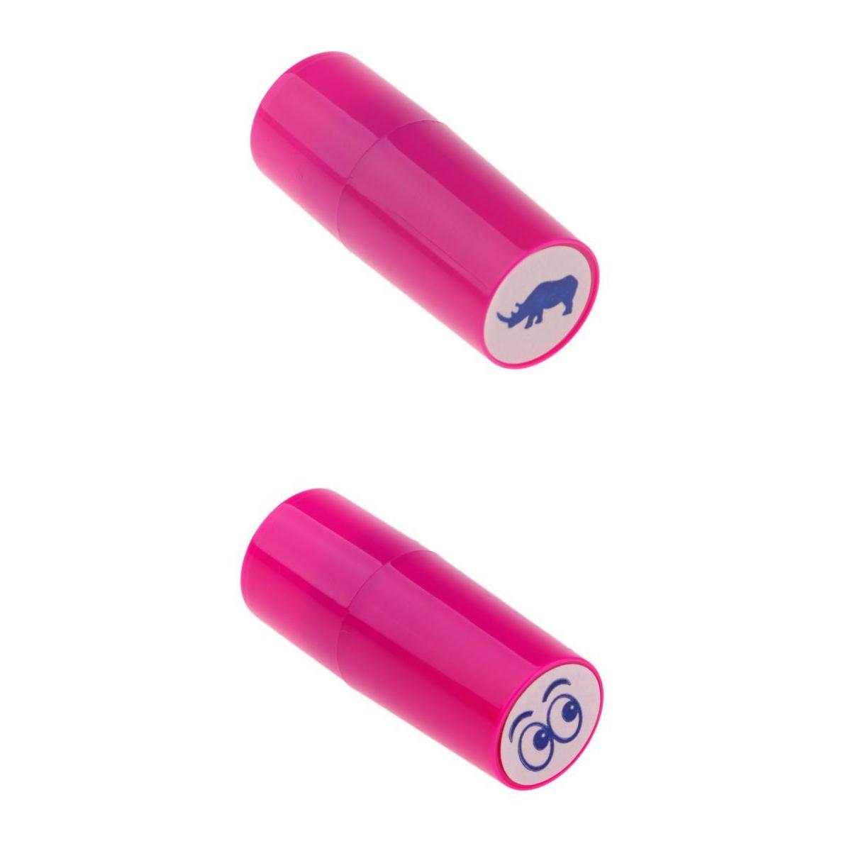 2 Pieces Colorfast Golf Ball Stamper Marker Impression Seal Eyes+Rhinoceros