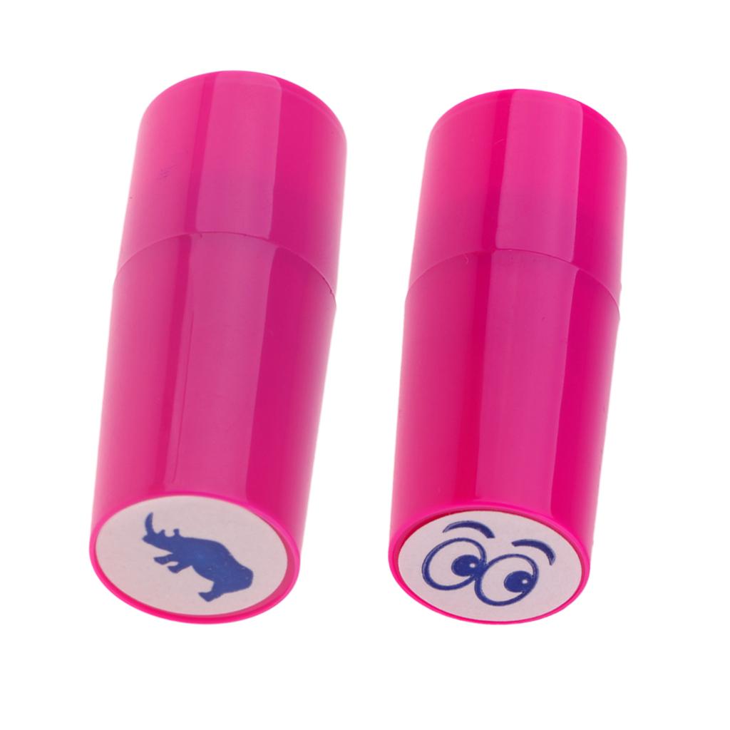 2 Pieces Colorfast Golf Ball Stamper Marker Impression Seal Eyes+Rhinoceros
