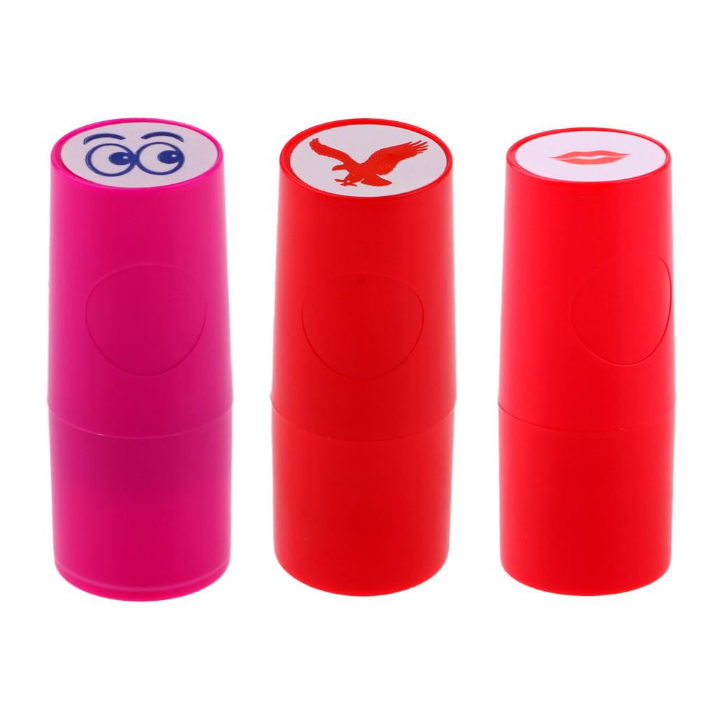3 Pieces Colorfast Golf Ball Stamper Marker Impression Seal Eagle Eyes Lips