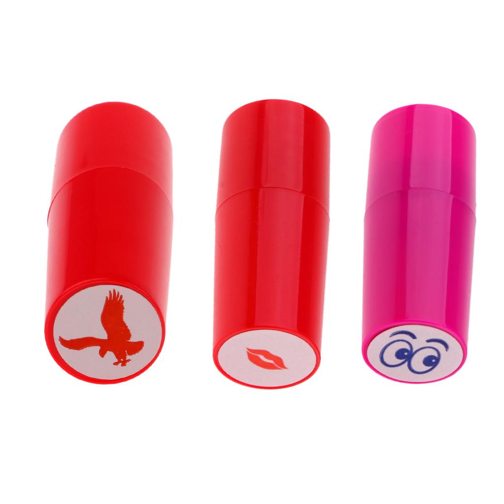 3 Pieces Colorfast Golf Ball Stamper Marker Impression Seal Eagle Eyes Lips