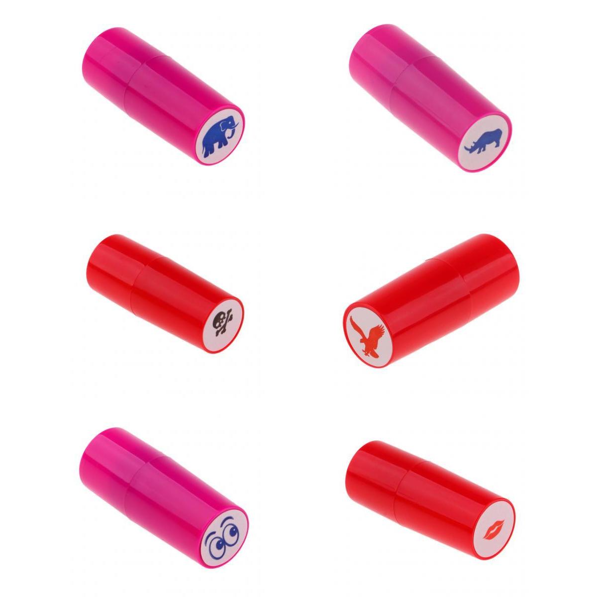 6 Pieces Colorfast Quick-dry Golf Ball Stamp Stamper Marker Impression Seal