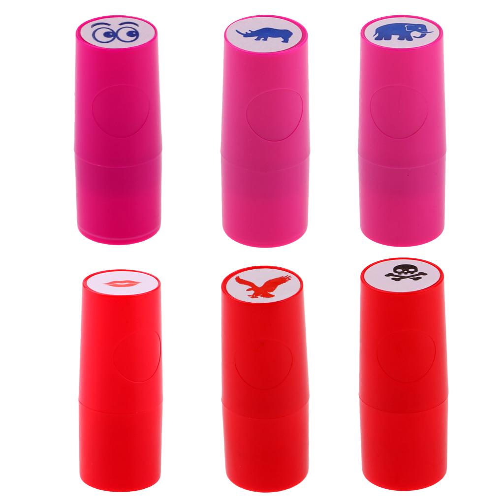 6 Pieces Colorfast Quick-dry Golf Ball Stamp Stamper Marker Impression Seal